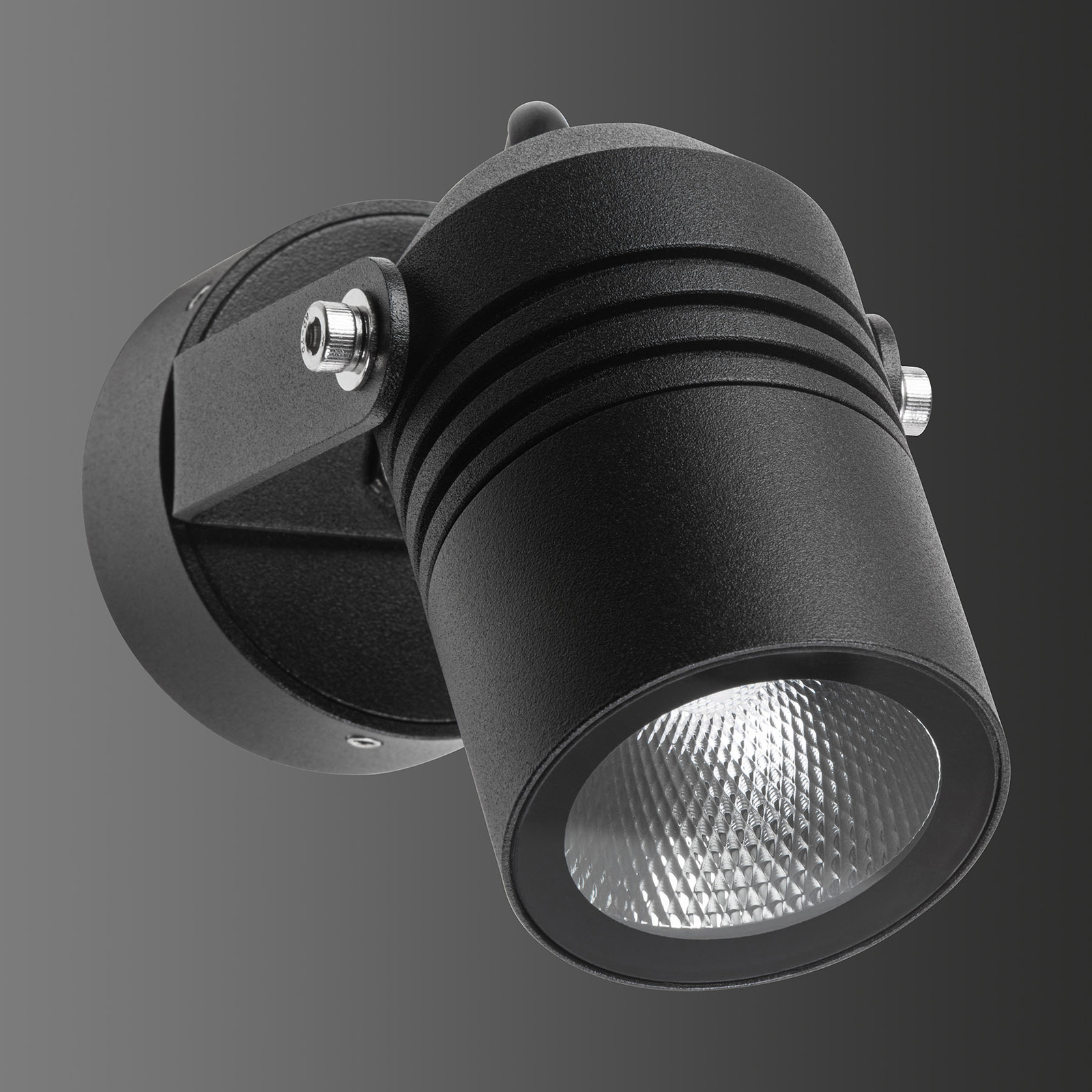 Utendørs LED-vegglampe 5019, svart, IP54