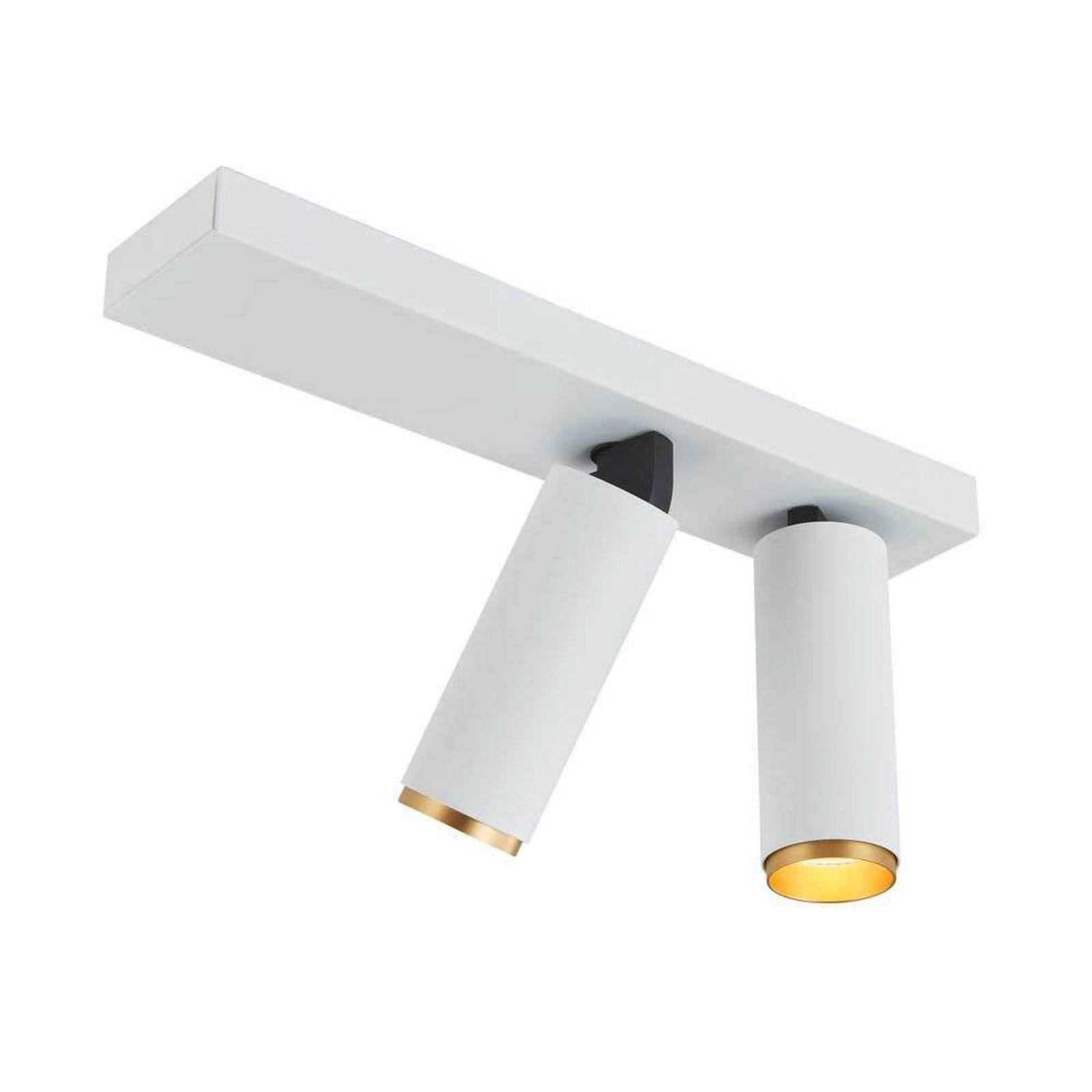 X-Beam Ceiling Lamp Double White/Gold - Loom Design