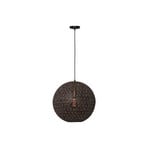 Lampă suspendată Oronero, Ø 40 cm, negru/auriu, metal