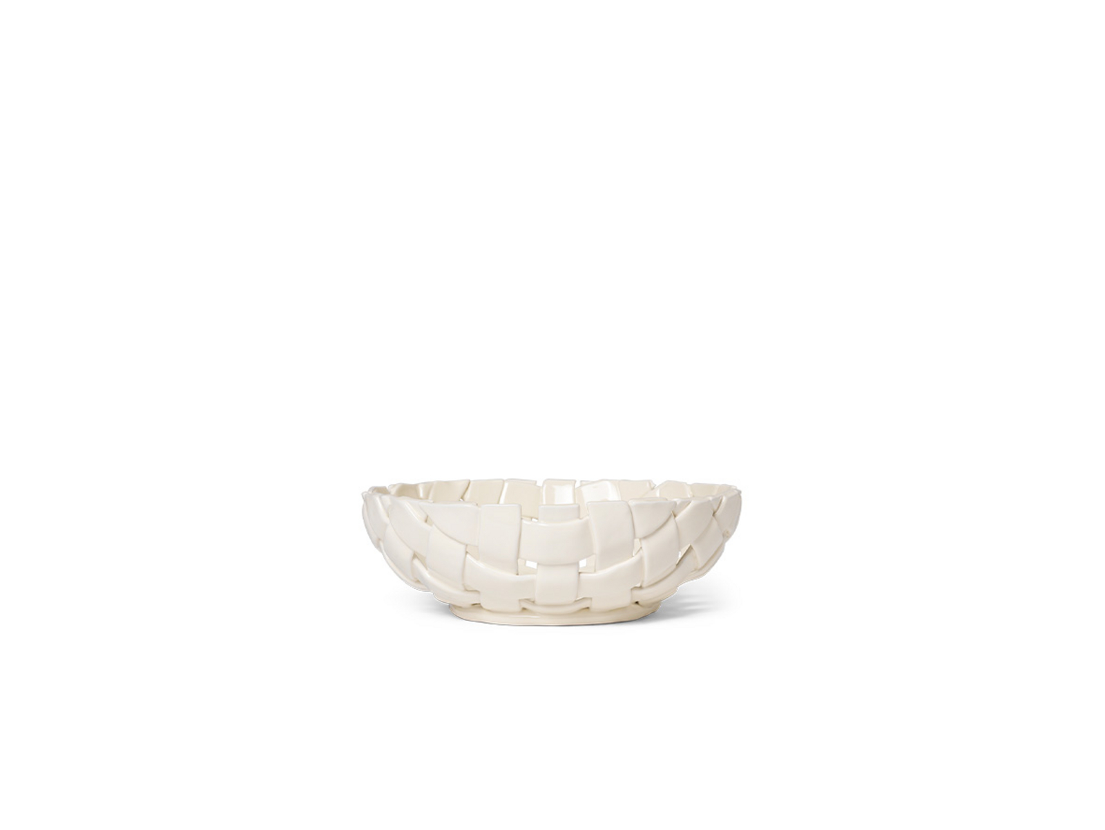 Plait Bowl Ø30 Off-White - Ferm Living