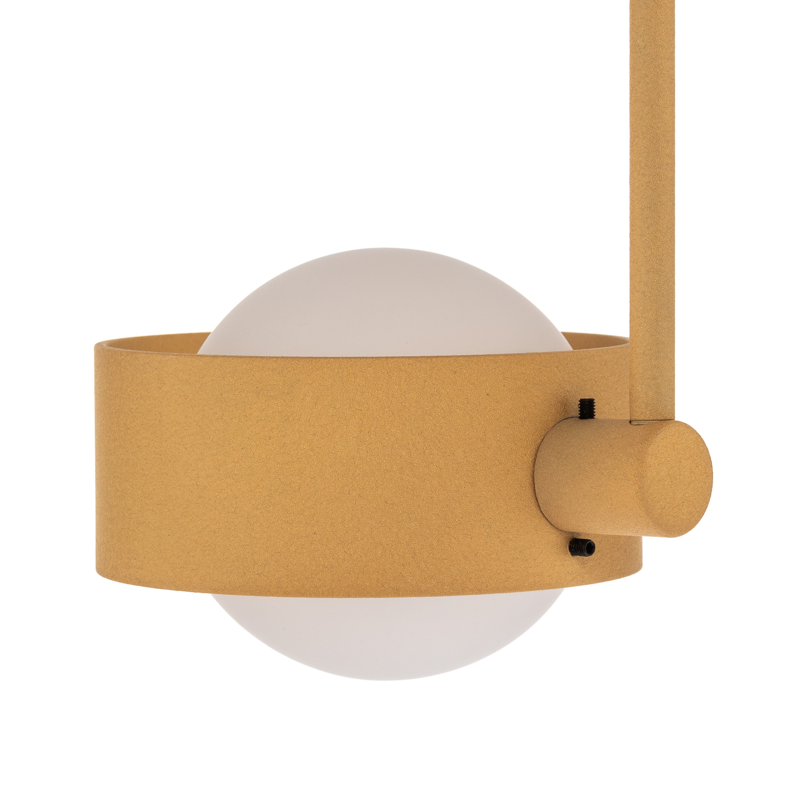 Mado ceiling light, steel, gold, two-bulb