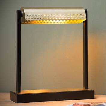 Tischleuchte Laut schwarz, gold matt