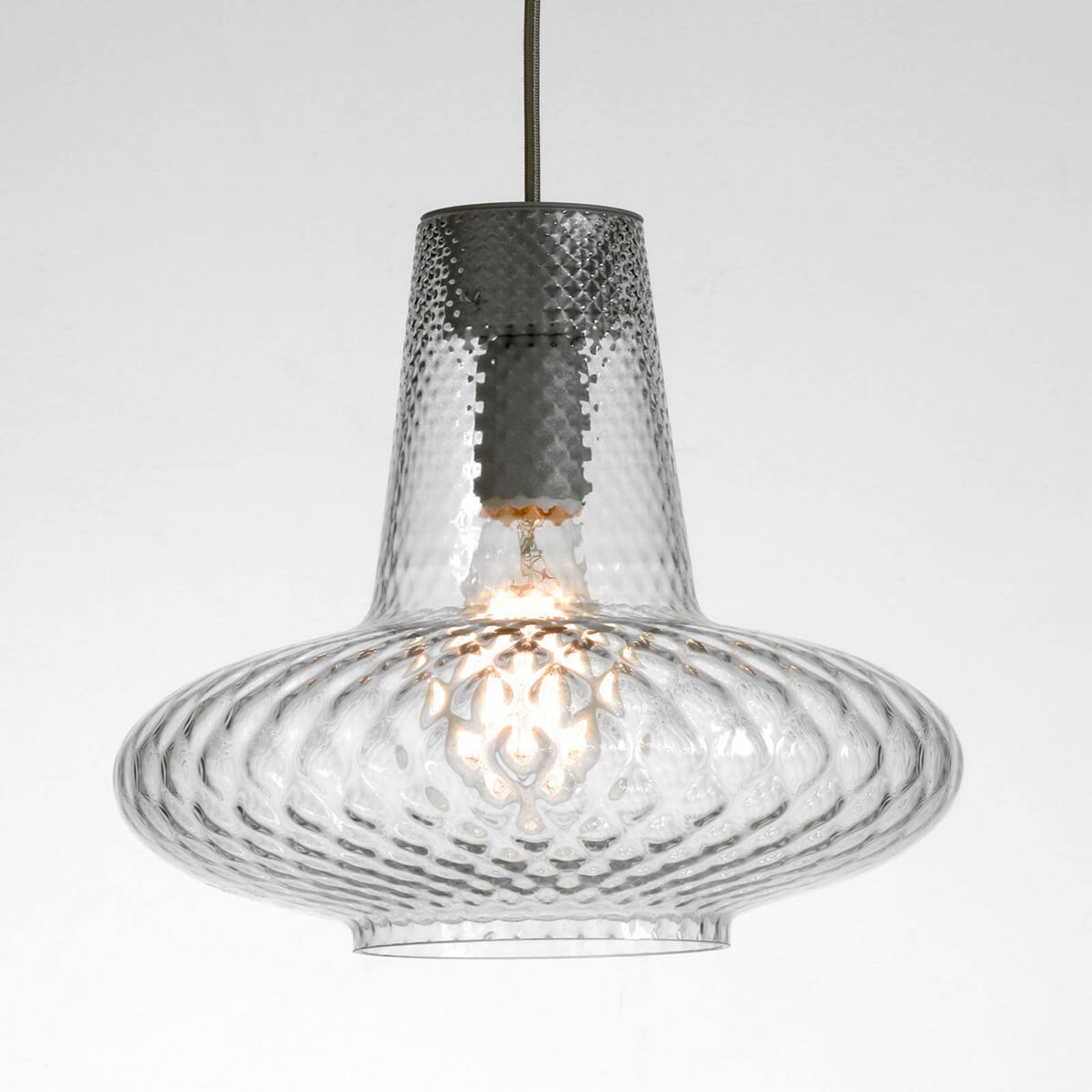 Glas-Pendelleuchte Giulietta, transparent
