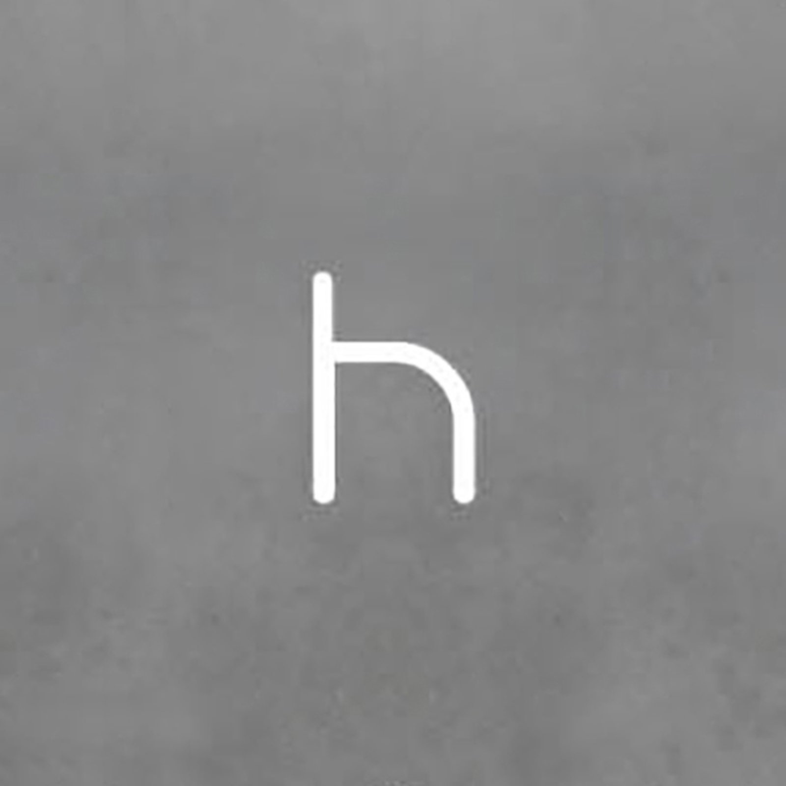 Artemide Alphabet of Light muur kleine letter h