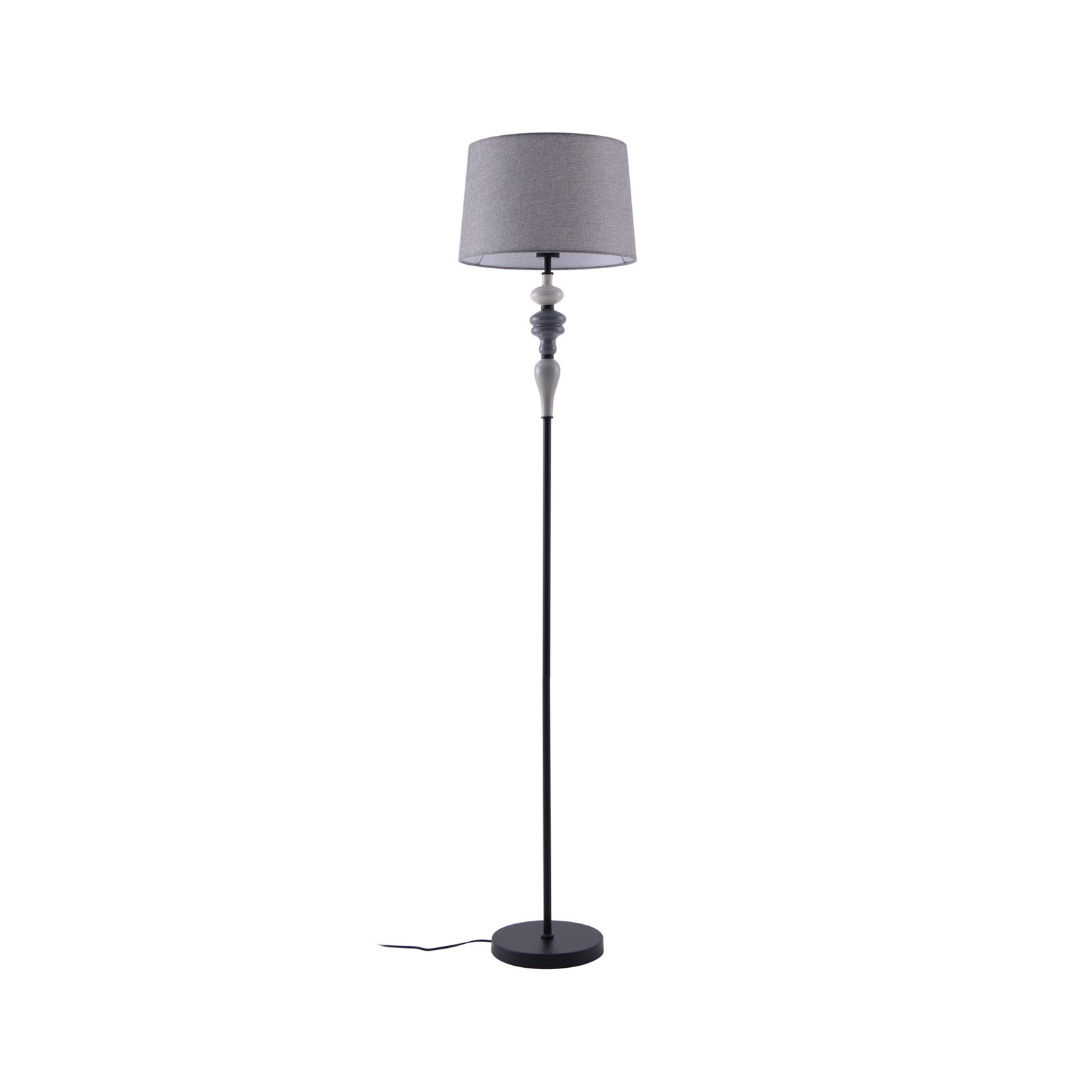 Haldorin Floor Lamp Grey/Black - Lindby