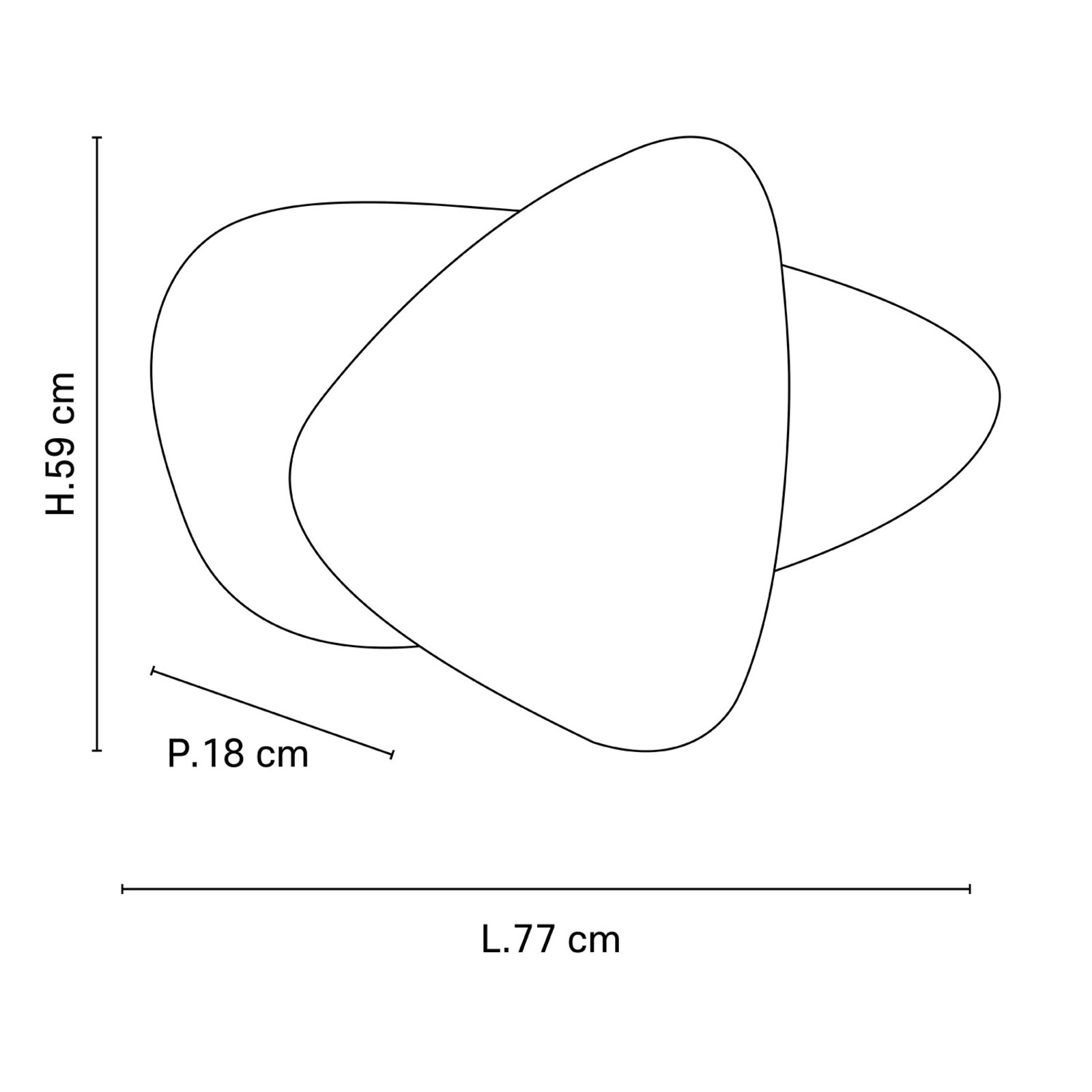 Screen Wandlampe, 77 cm hoch, weiß, Papier, E27 - MARKET SET Screen Wandlampe, 77 cm hoch, weiß, Papier, E27 - MARKET SET