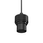 Hanglamp Arden zonder kap, 1xE27, zwart