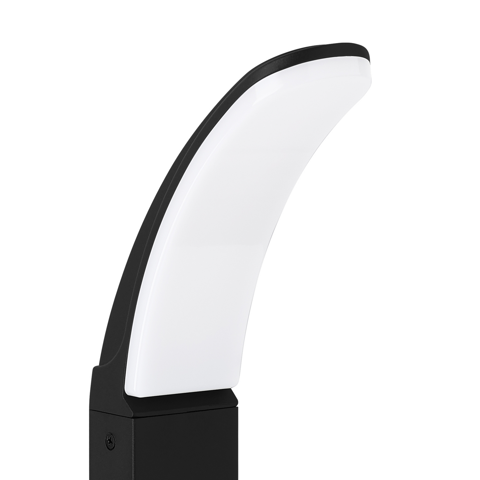 LED-Wegelampe Fiumicino in gebogener Form