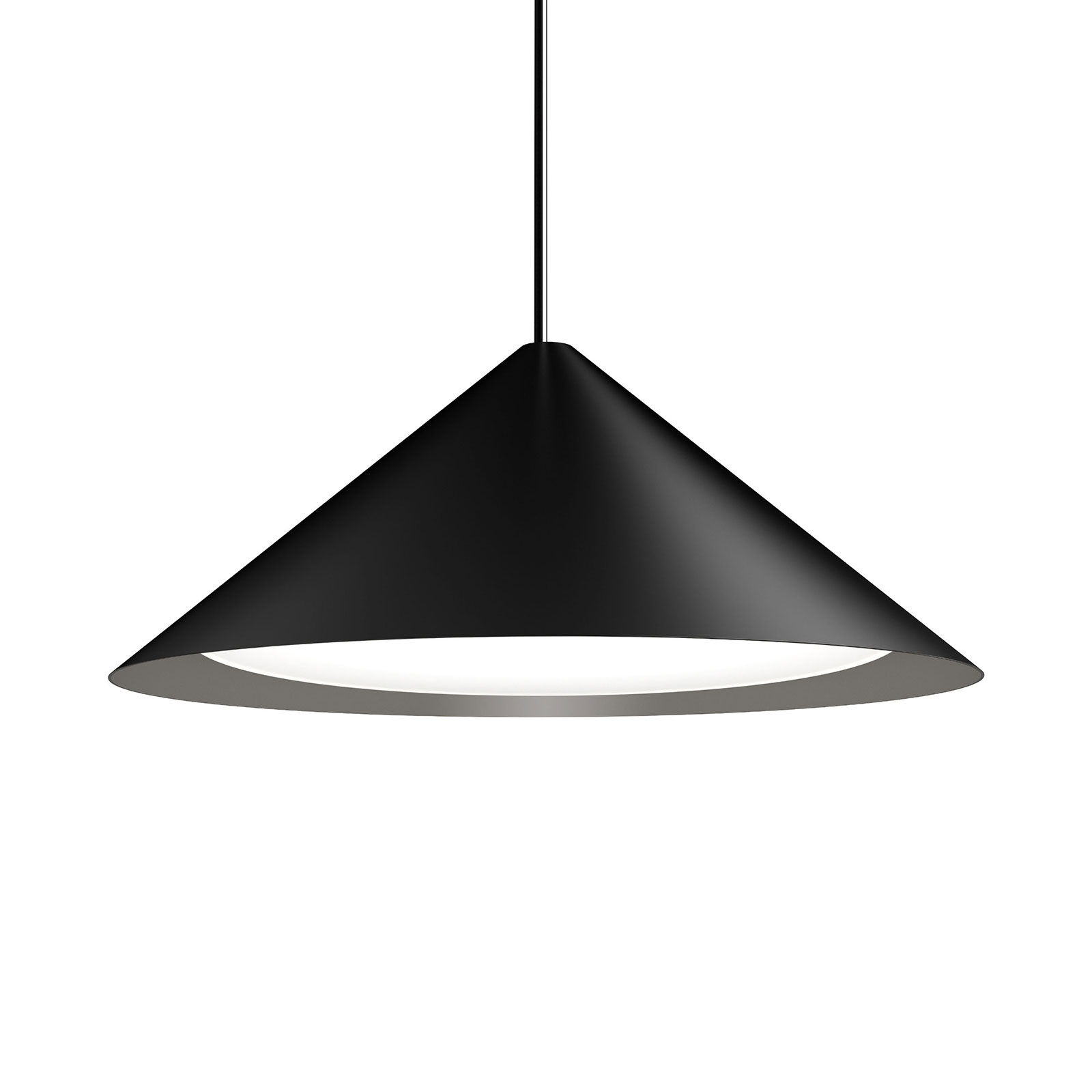 Louis Poulsen Keglen lampa wisząca LED 65cm czarna