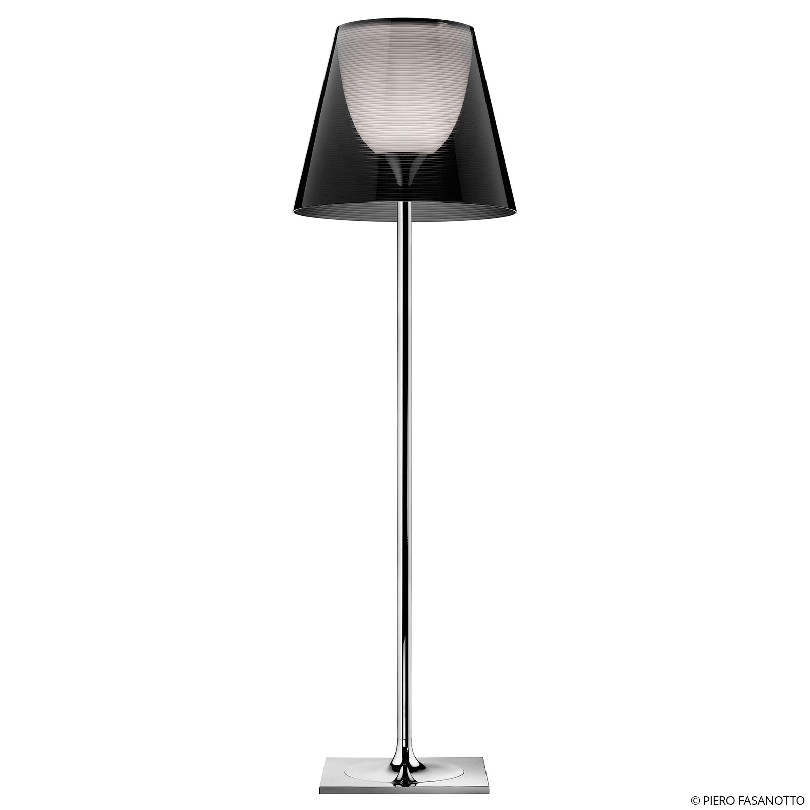 FLOS KTribe F3 Stehleuchte, rauchgrau