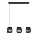 Canyana 3 Pendelleuchte Black - Lindby
