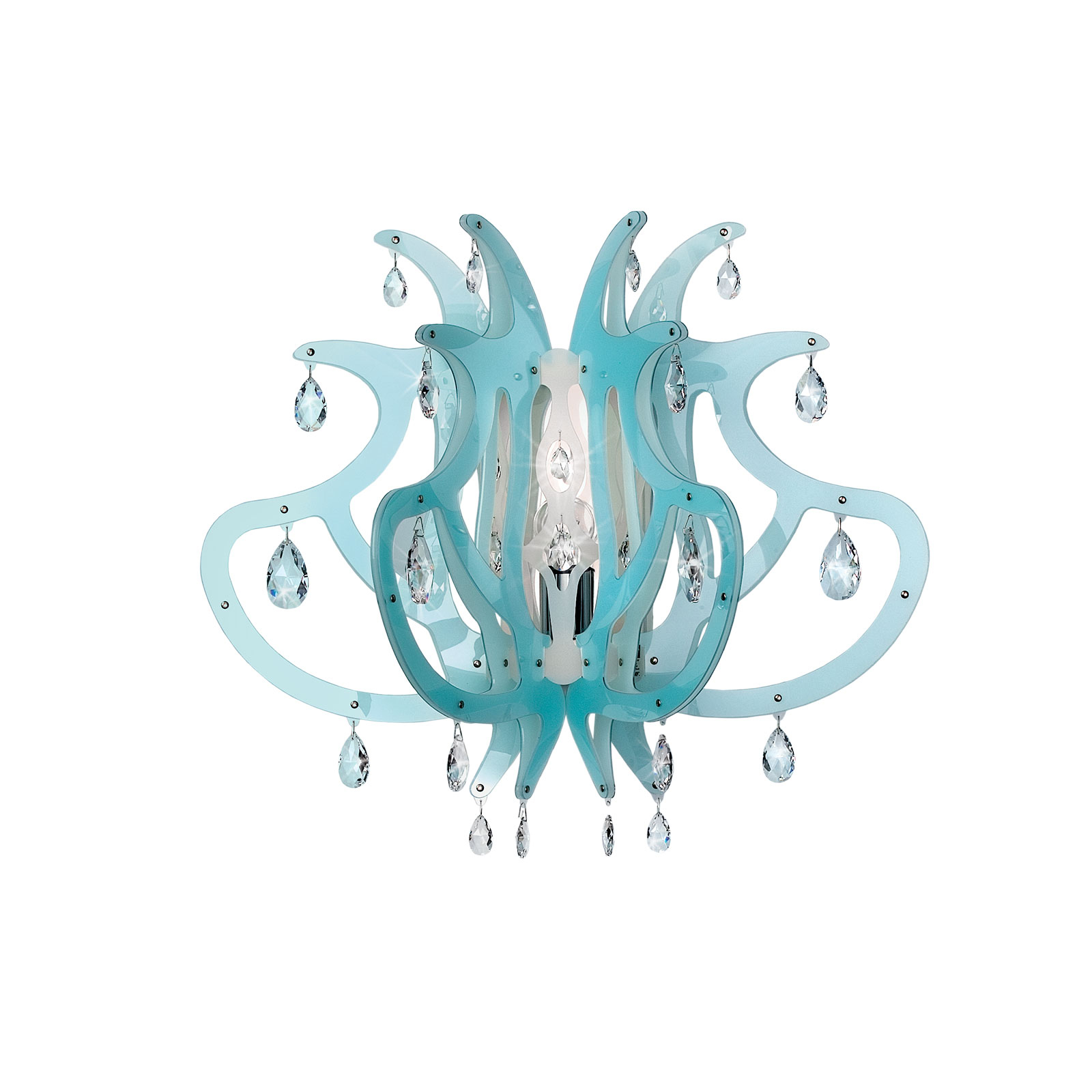 Slamp Medusa designerska lampa ścienna, niebieska