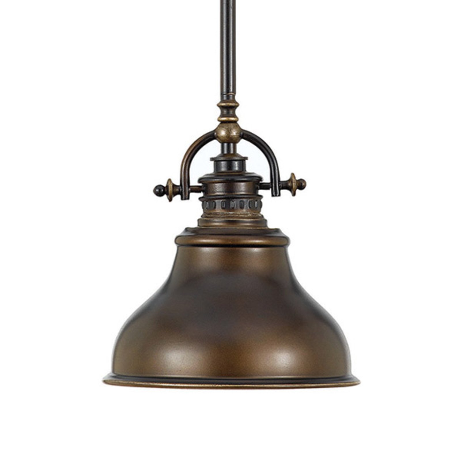 Variant Elektricien Ontslag Hanglamp Emery in industriële stijl brons Ø 20,3cm | Lampen24.nl