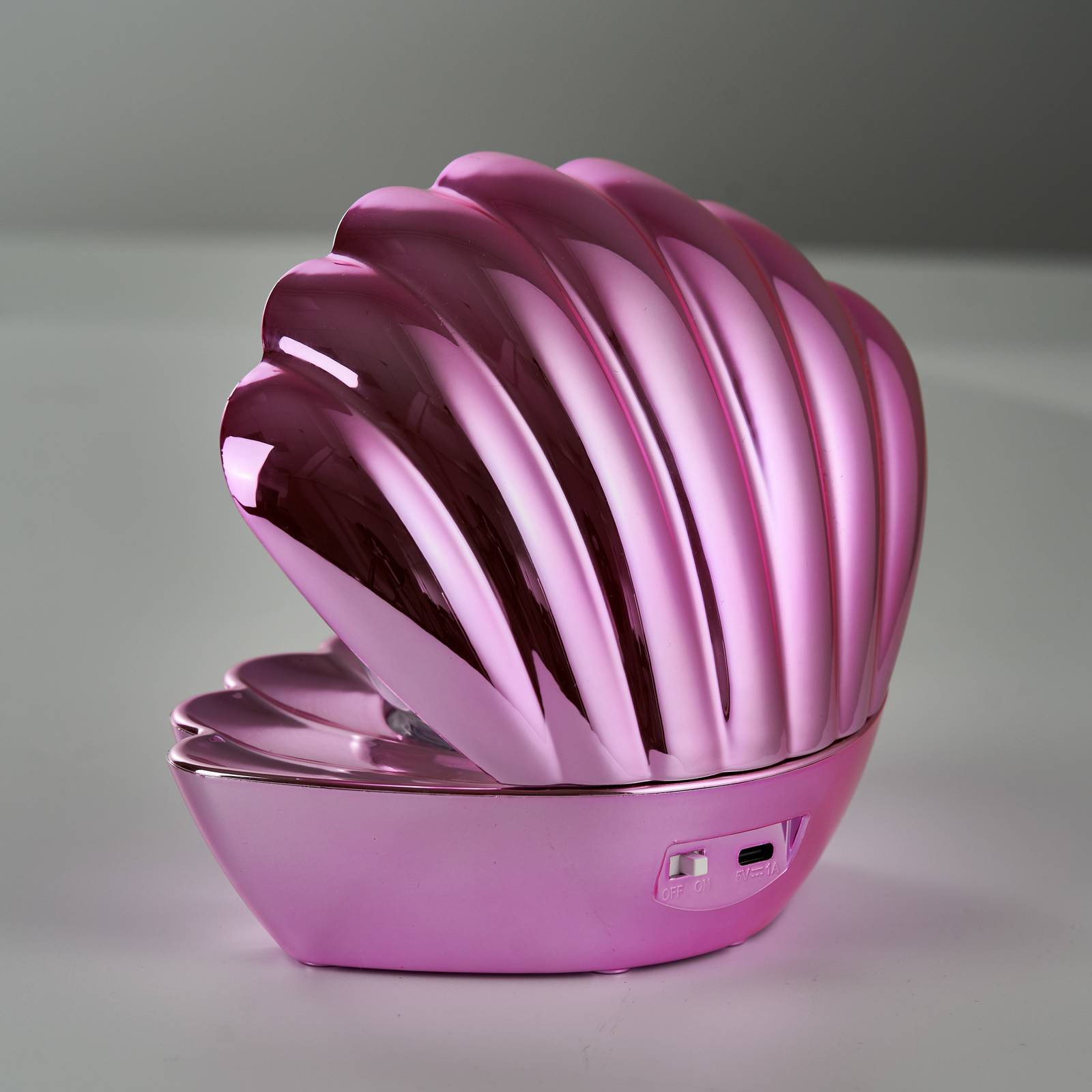  Reality Leuchten Reality Leuchten Shelly Led Table Lamp, Pink, Plastic, 18 Cm, Rgb 