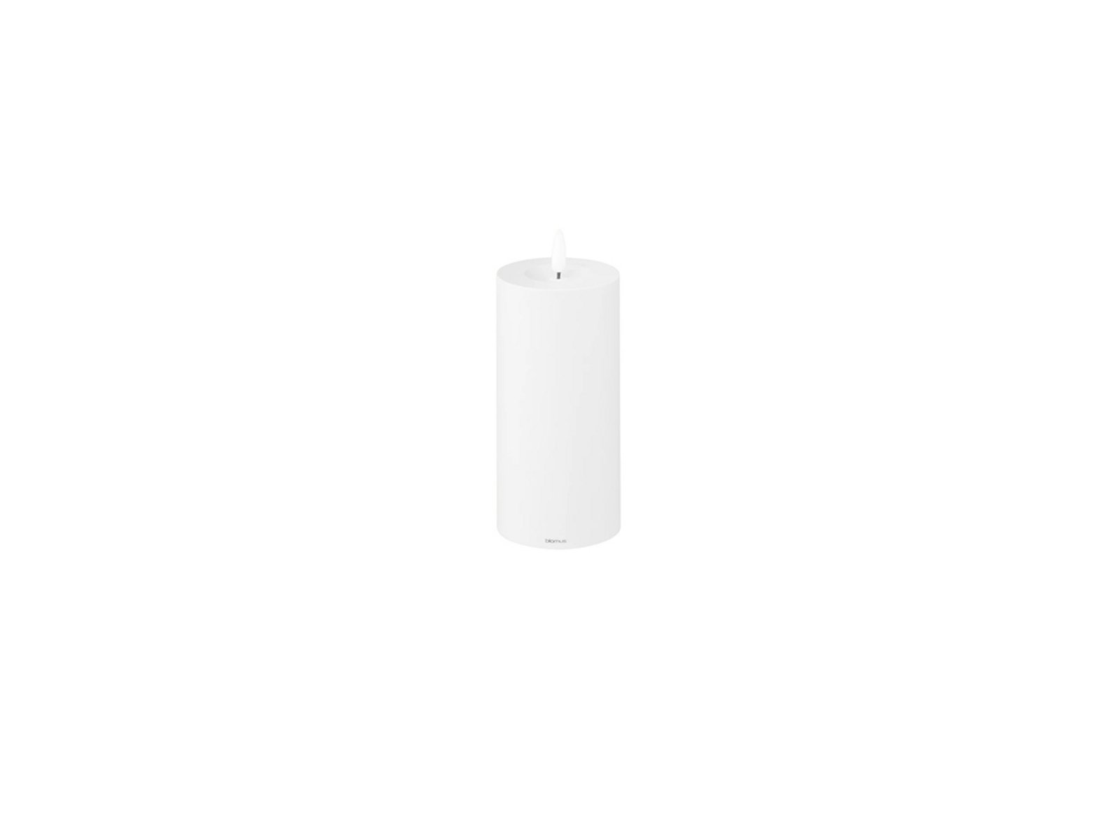 Noca LED Pillar Candle L White - Blomus