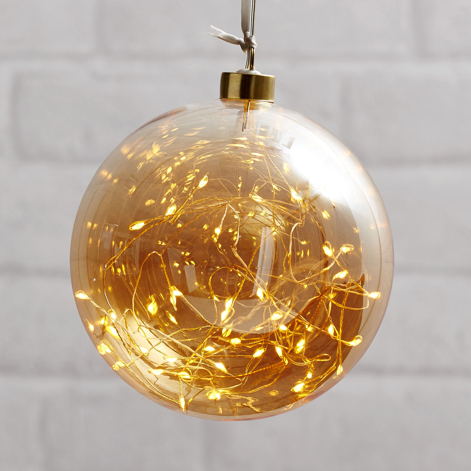 LED-Dekokugel Glow aus Glas, Ø 15 cm