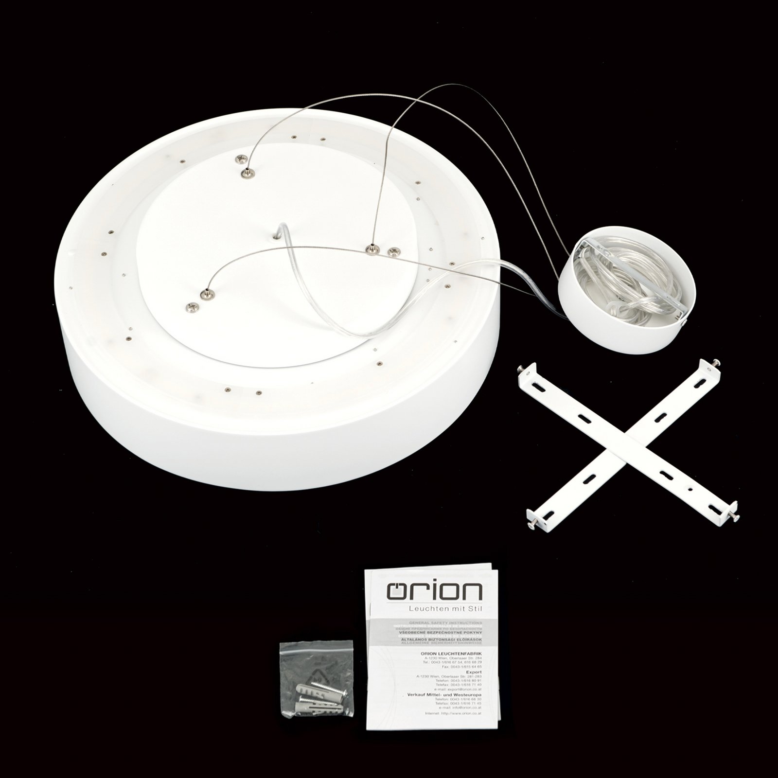 LED плафон VARIO, Ø 40 cm, бял, метал, CCT, с регулируема яркост