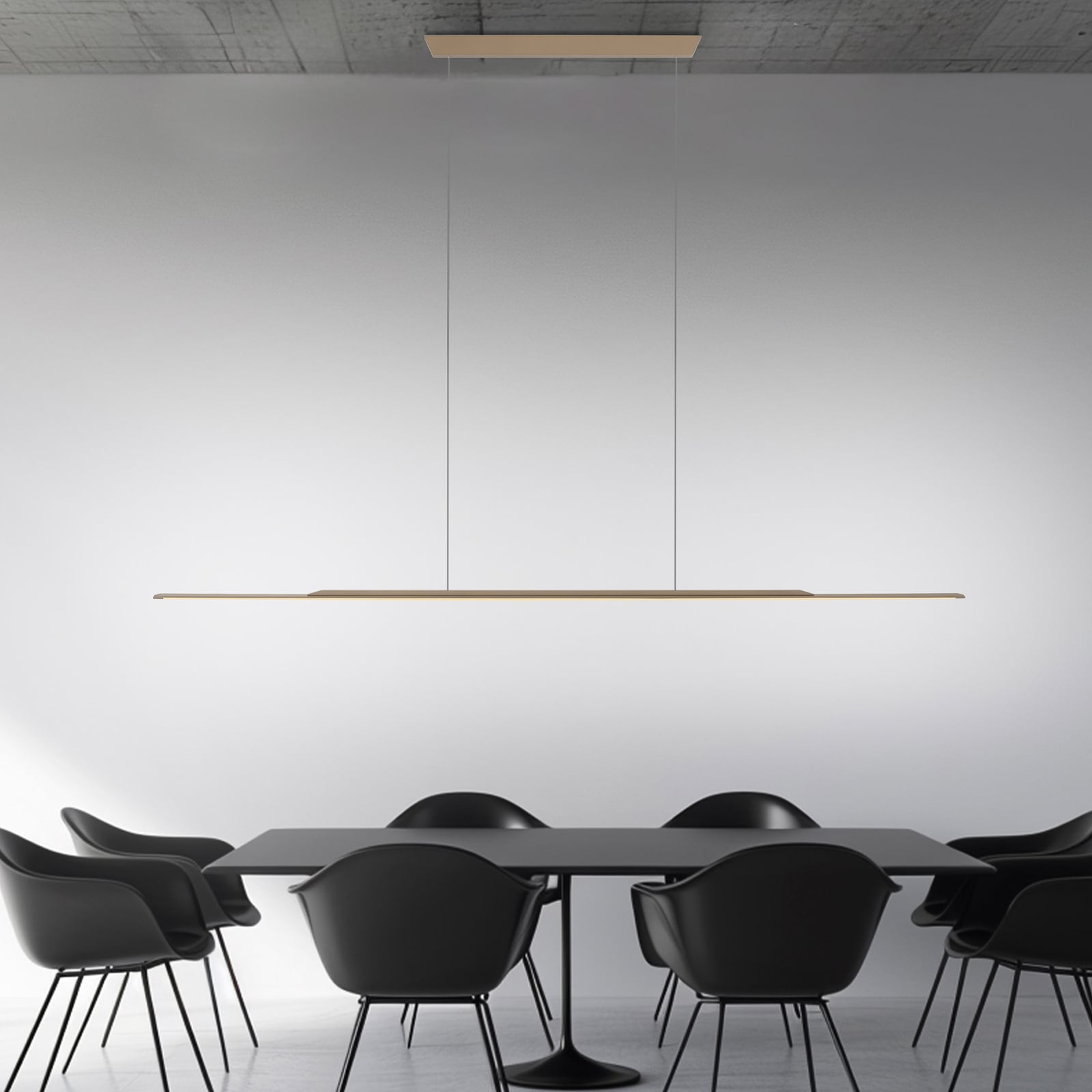Surface LED-Hängelampe, bronze 160 cm, Alu, 3.000 K - PURE Surface LED-Hängelampe, bronze 160 cm, Alu, 3.000 K - PURE