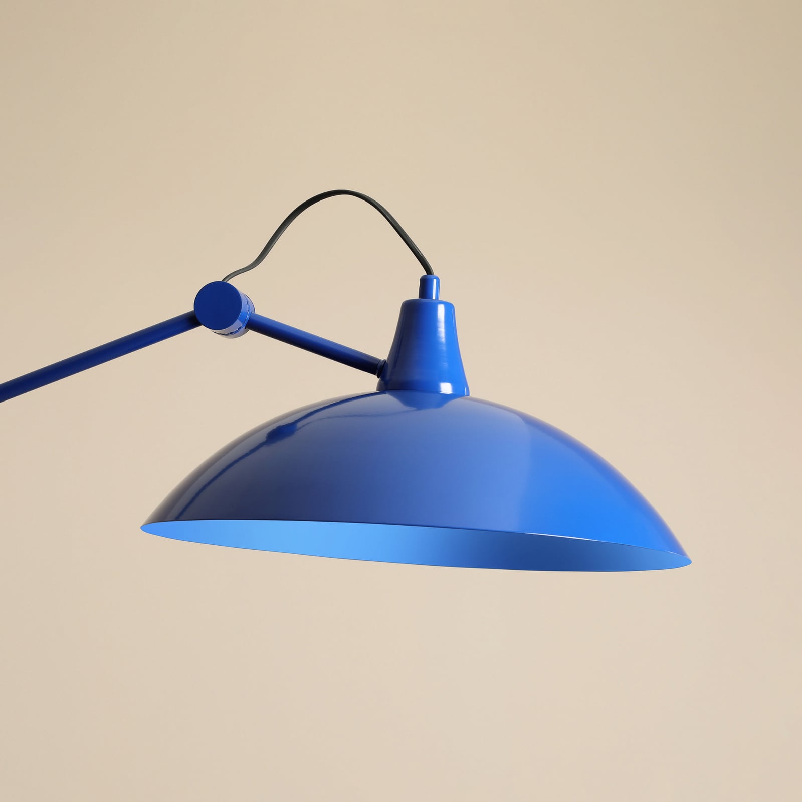 Viseća lampa Melos, plava, Ø 36 cm, metalna - Aldex