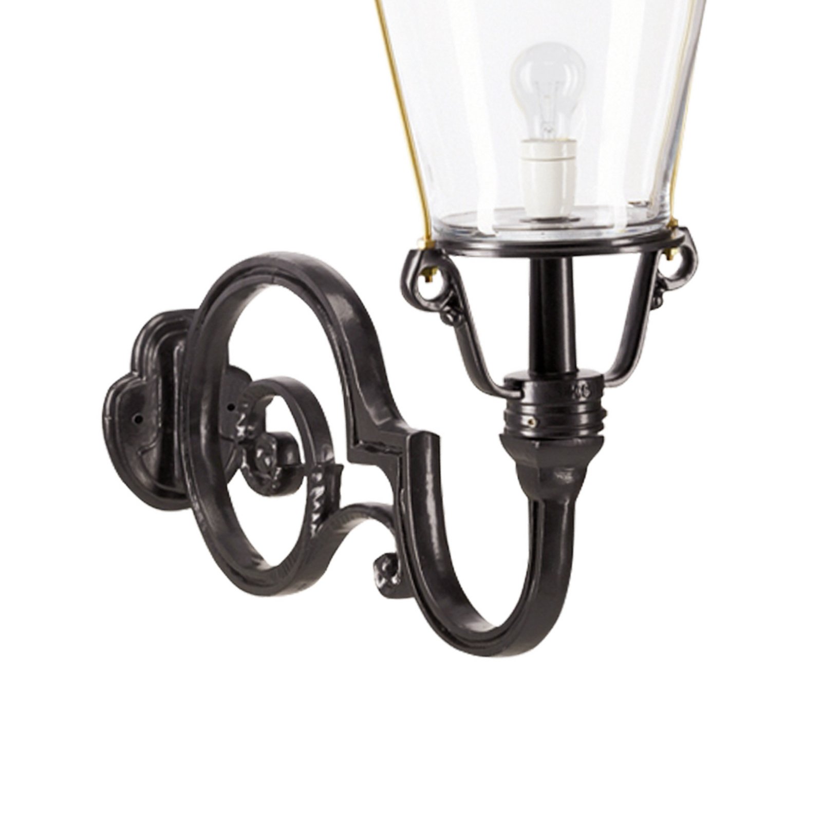 Amstel - Aplique de exterior, negro