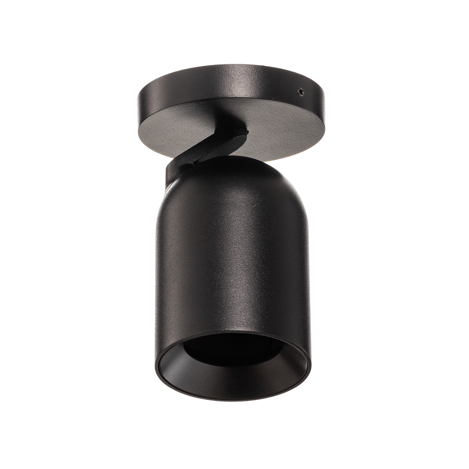 Arcchio strålkastare Brinja, rund, svart, 1-lampa, aluminium, GU10