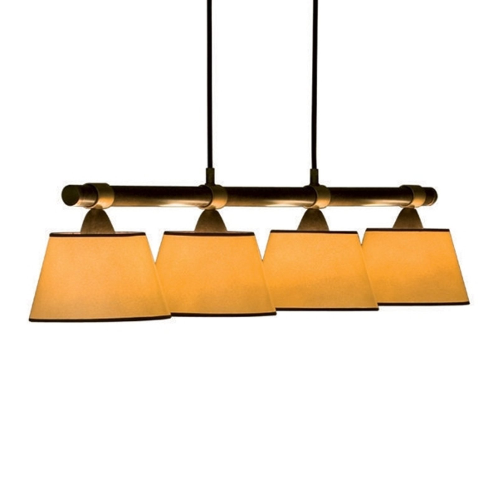 Menzel Living Table - Висяща лампа с 4 светлини в кремав цвят