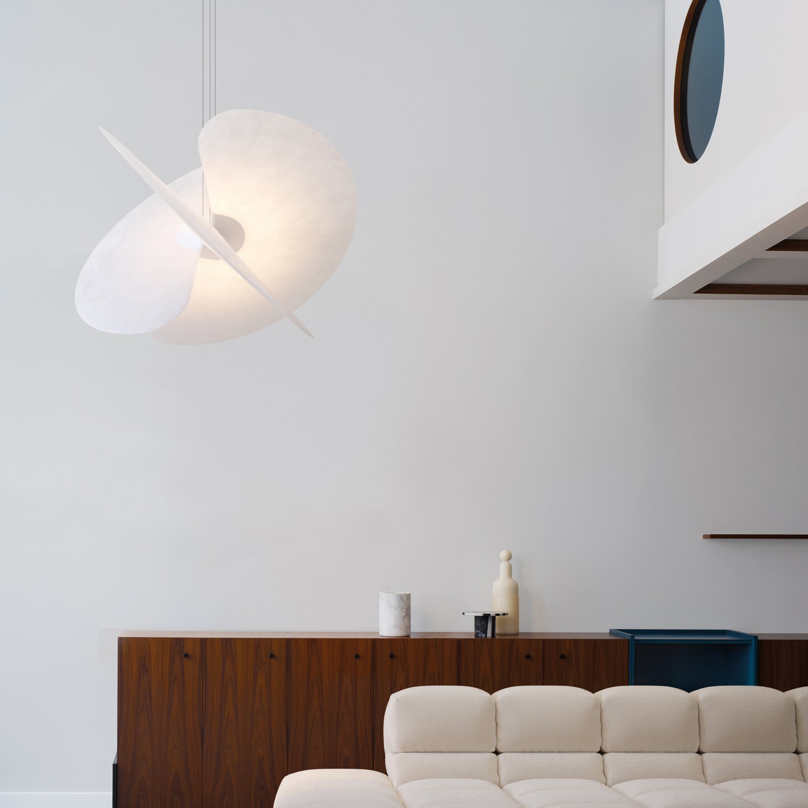 Levante LED lógó világítás fehér Ø 90 cm 54 W - Luceplan