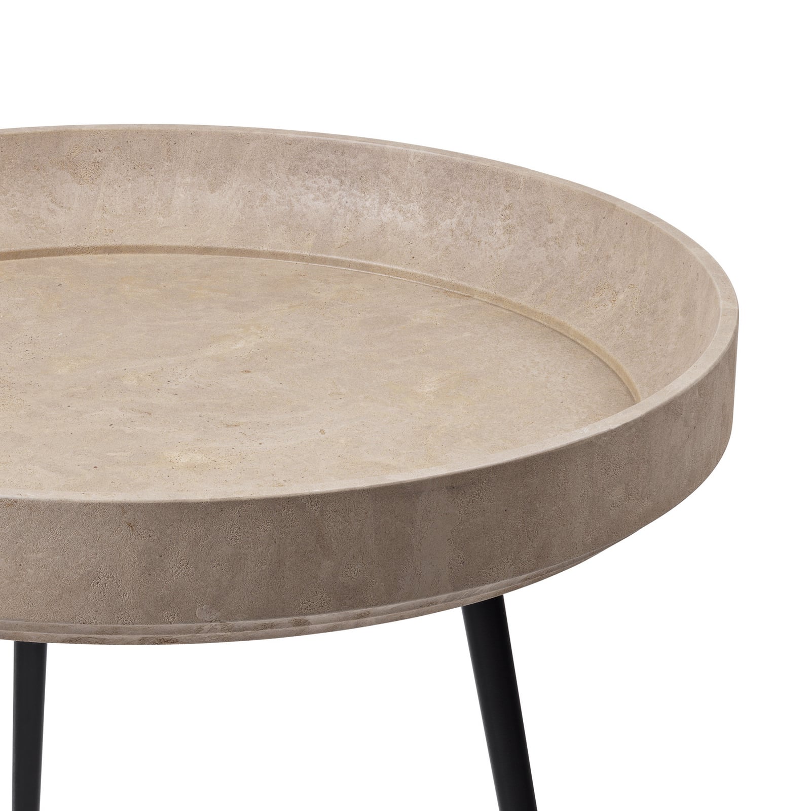 Table d'appoint Bowl, marron clair, Ø 46 cm - Mater Table d'appoint Bowl, marron clair, Ø 46 cm - Mater