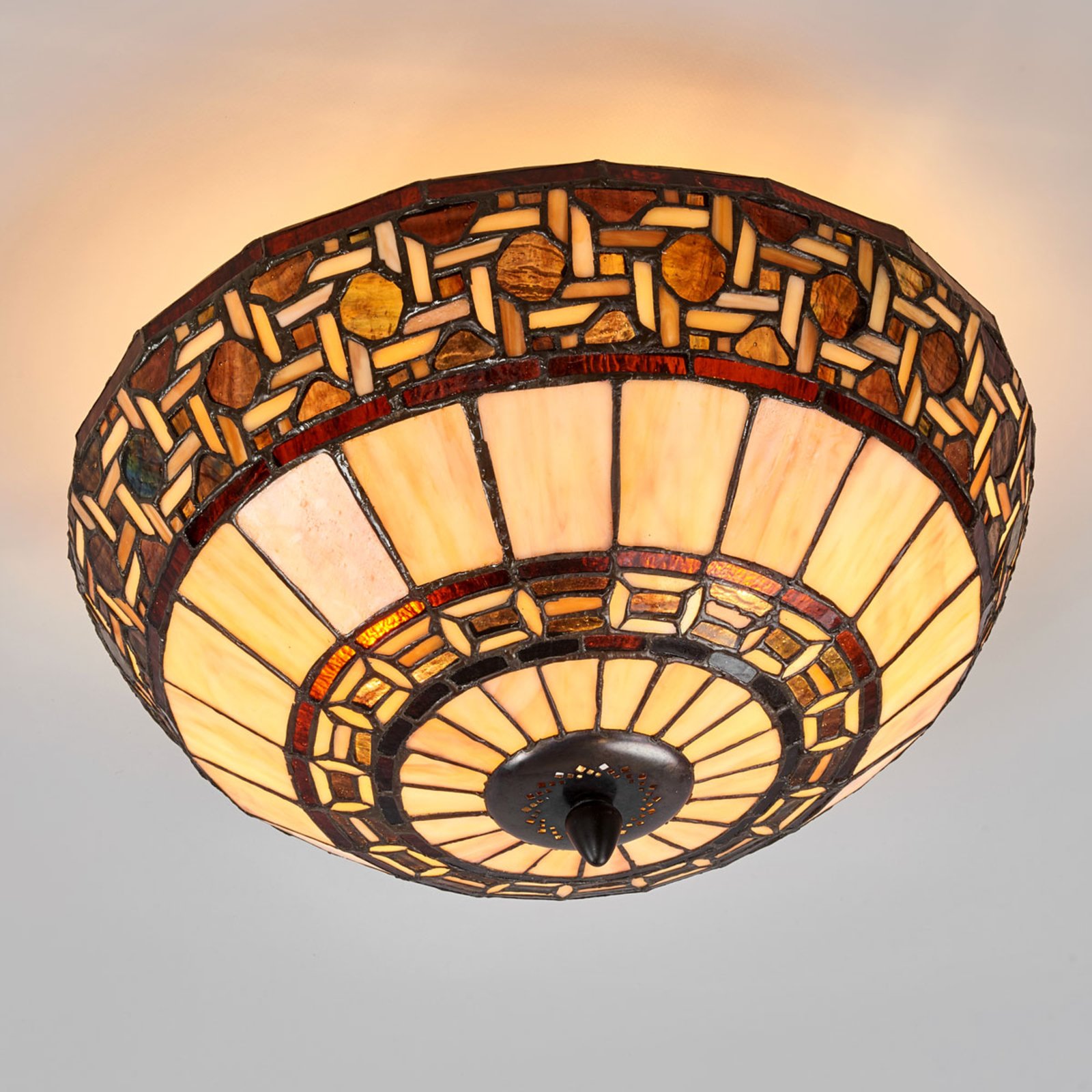 WILMA - lampa sufitowa w stylu Tiffany