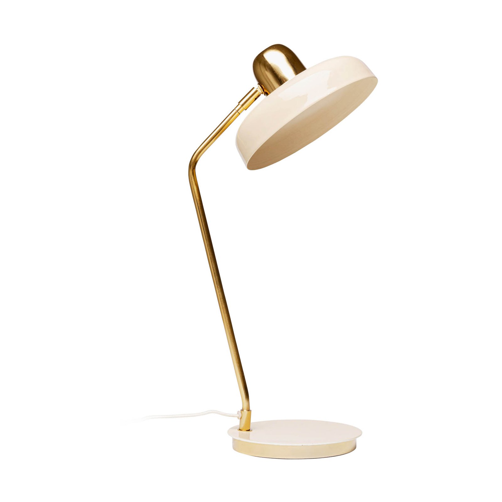 KARE Demi table lamp, beige, enamelled steel, height 56 cm