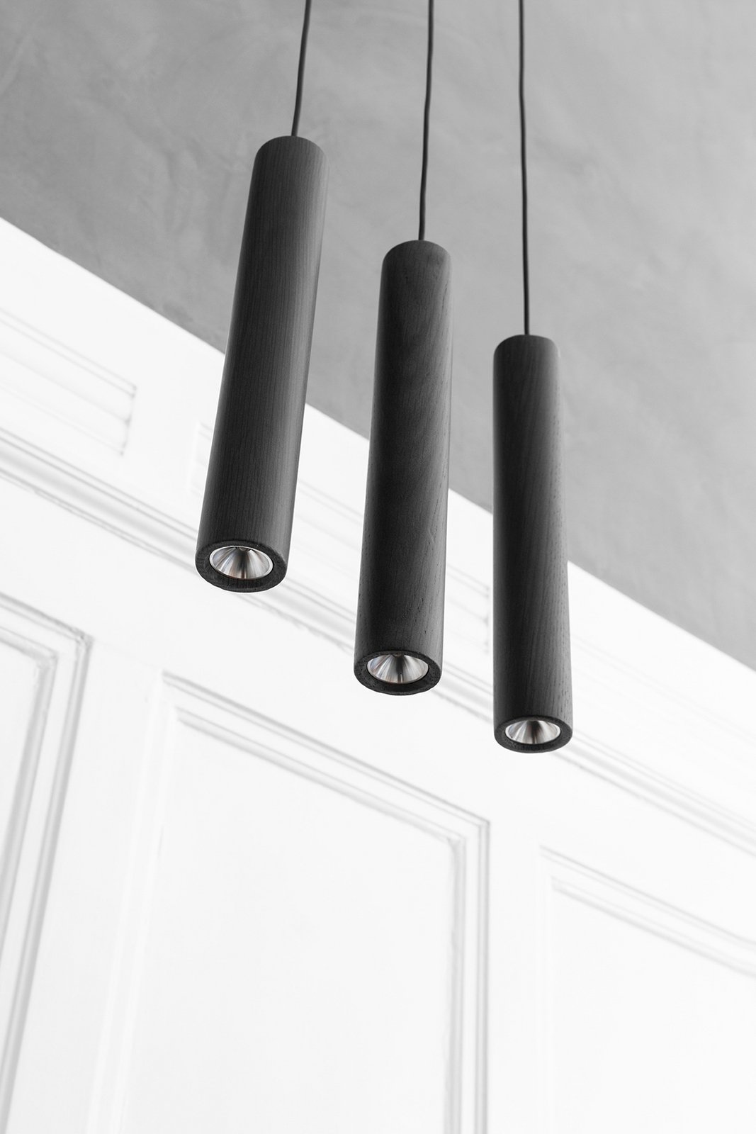 Chimes Lustră Pendul Oak Black - UMAGE