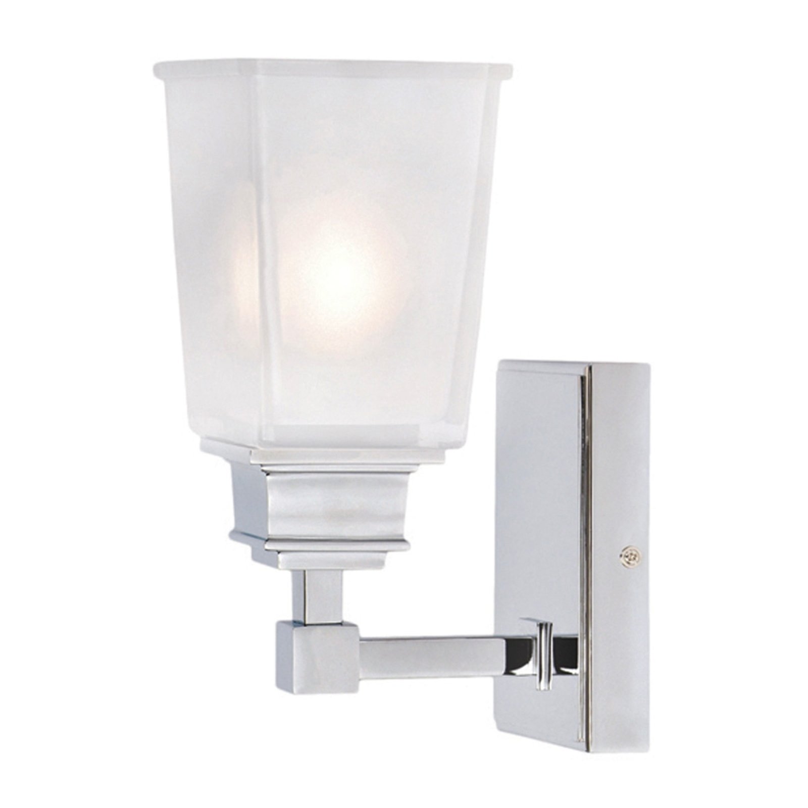 Elstead Aylesbury Mirror Light Chic IP44, for Bathroom, Metal, glass, G9, 40 W, energy efficiency: A++, W: 13.5 cm, H: 24.5 cm