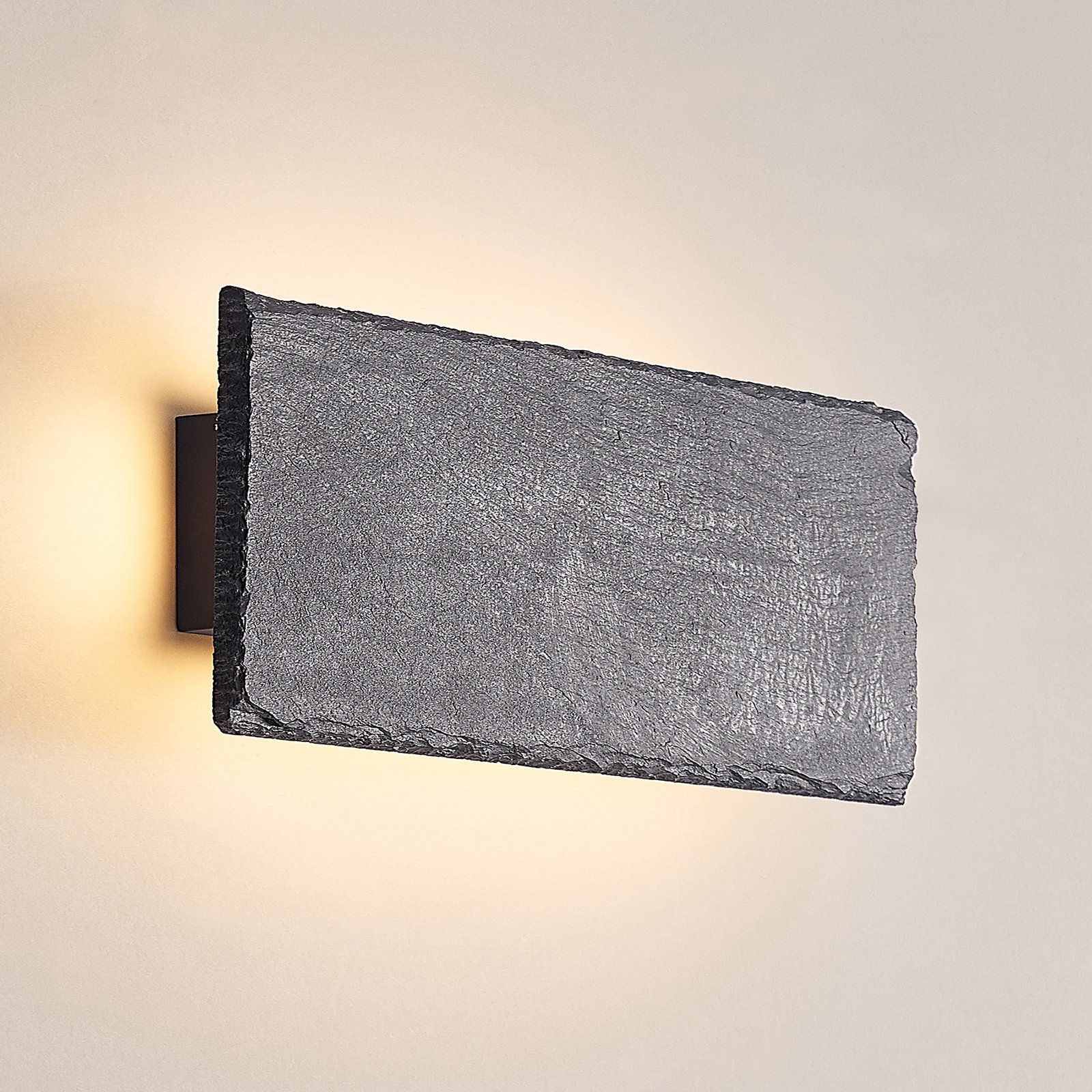 Peetu Square LED Wandleuchte Black - Lindby