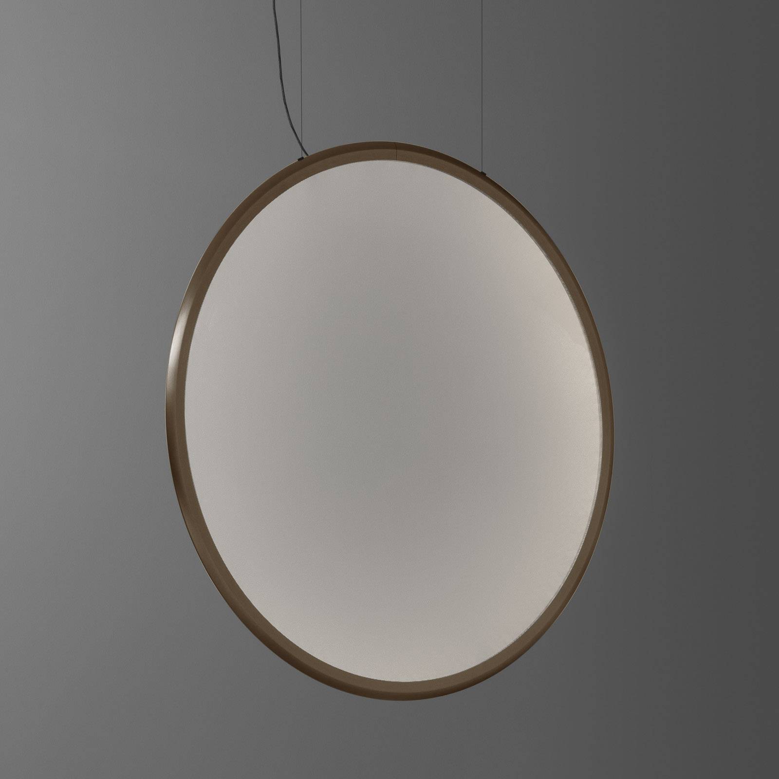 Artemide Discovery lampa wisząca pionowa brąz Ø 70 cm