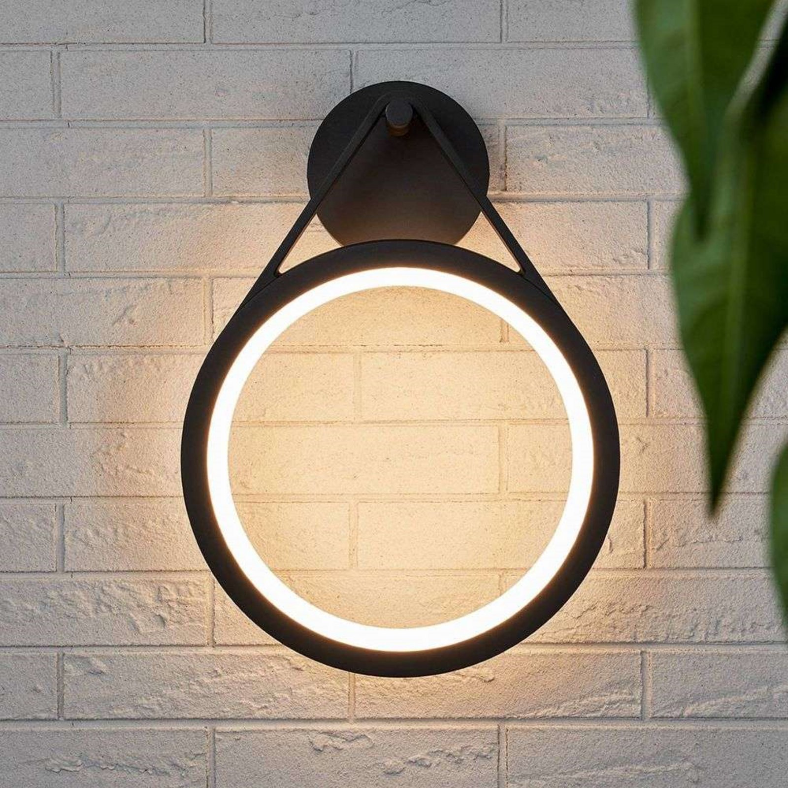 Mirco Buiten Wandlamp Graphite/White - Lucande
