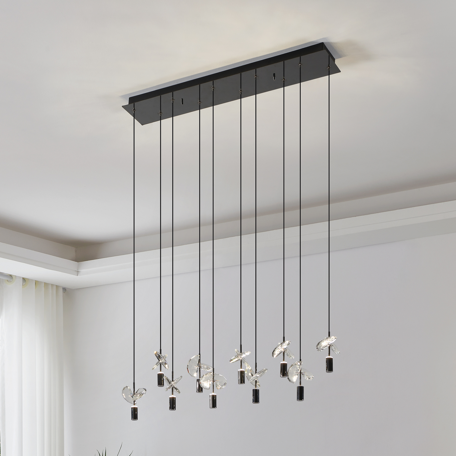Suspension LED Comareira nickel 91 cm CCT - Stars of Light