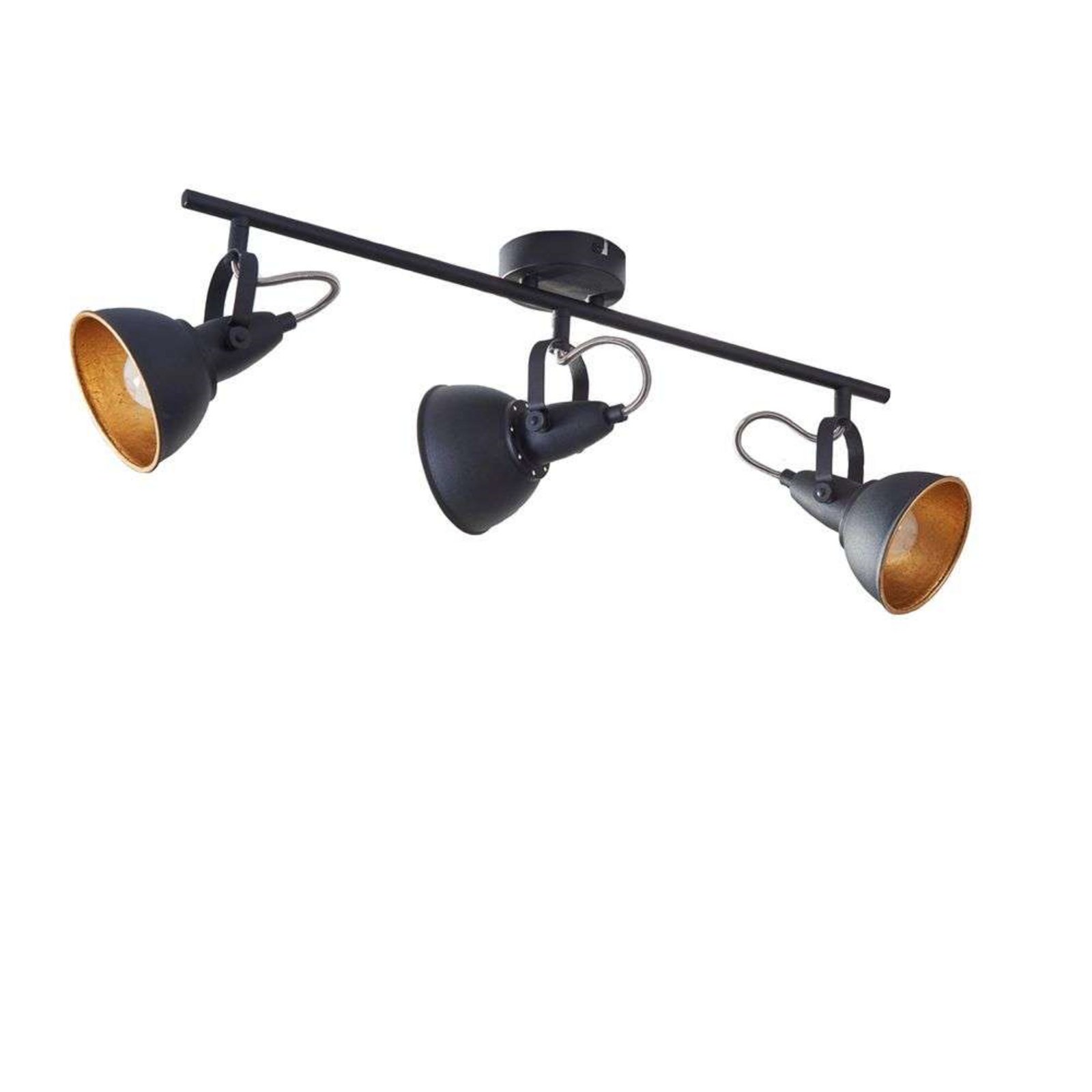 Julin 3 Plafond Black/Gold - Lindby