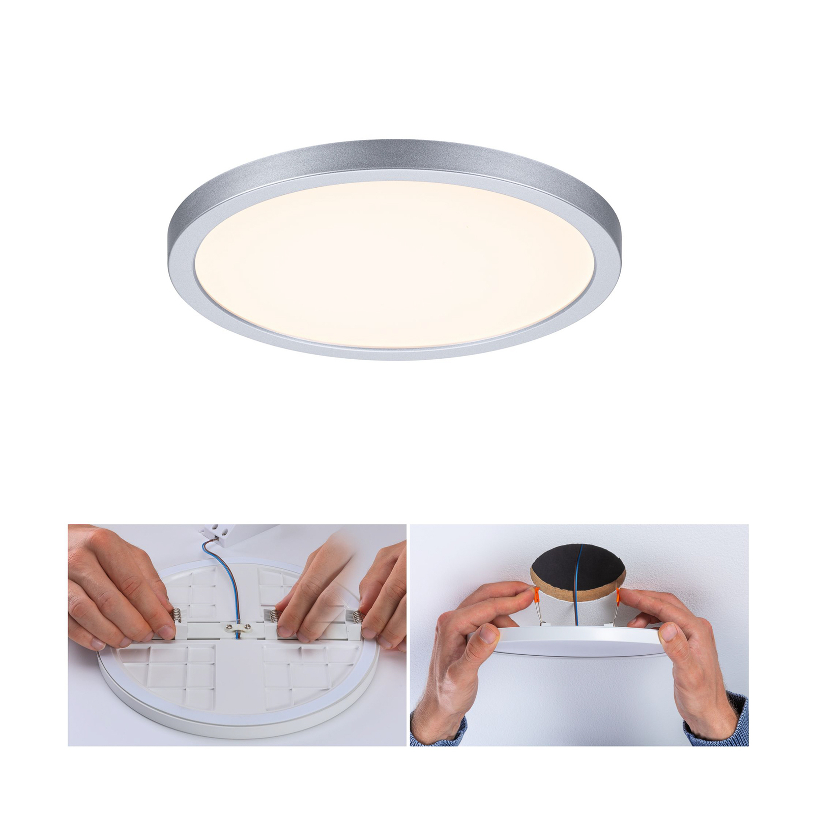 Paulmann LED panel Areo 3,000K round on/off IP44