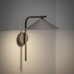 Zidna svjetiljka Lume, smeđa, metalna, visina 30,5 cm