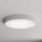 Taklampe Cleo 600, grå, sensor, IP20, Ø 60 cm, metall