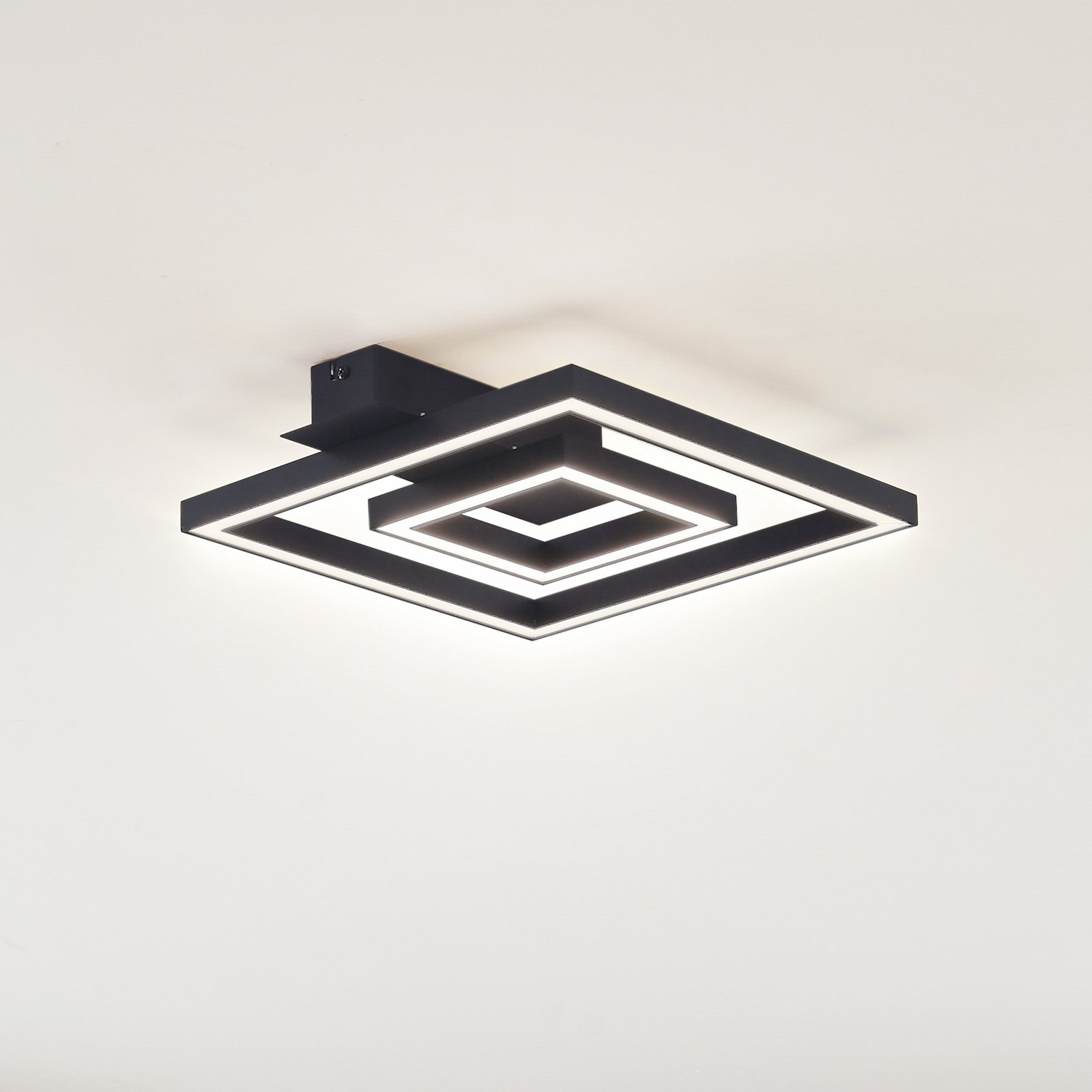 Madamo LED Ceiling Lamp Black - Lindby