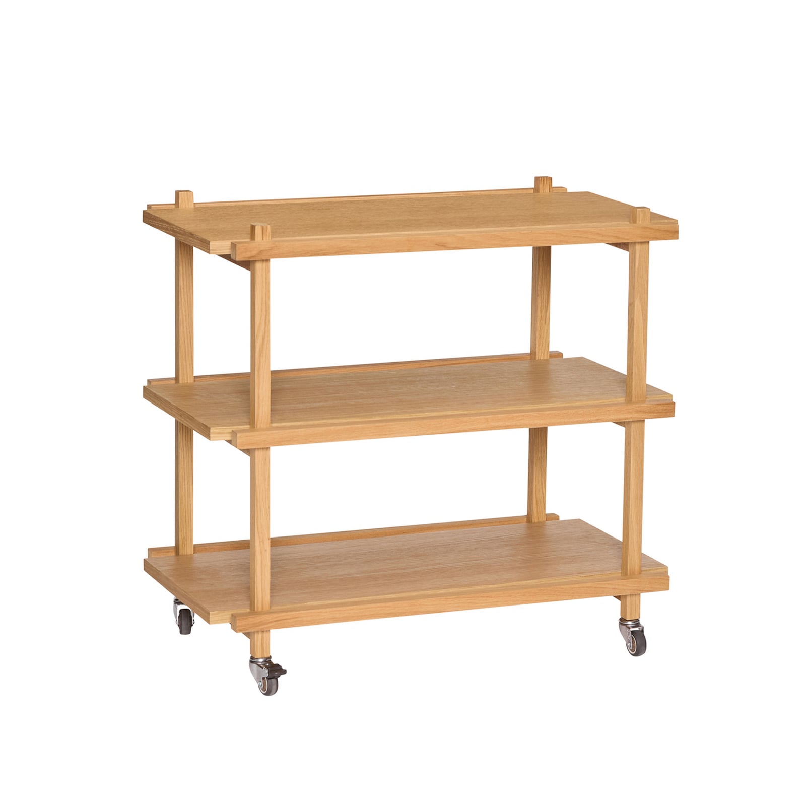 Carrello da portata Crayon in frassino, altezza 70 cm - Hübsch