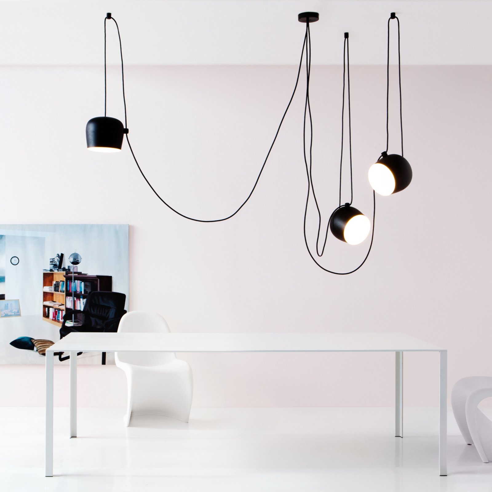 Aim Taklampa u/Lamppropp Svart - Flos