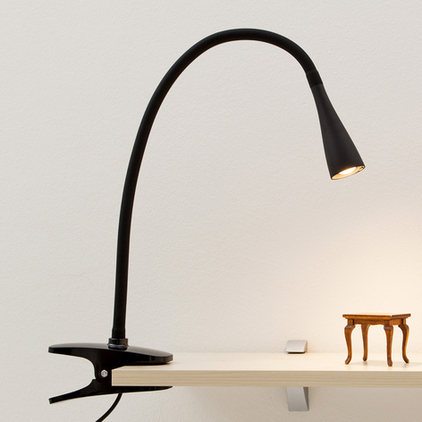 Vacker LED-klämlampa Baris i svart