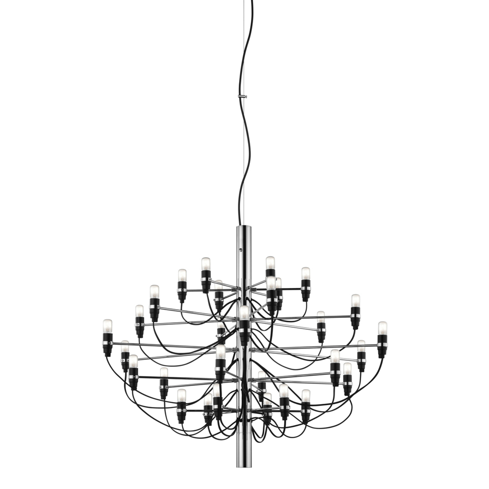 FLOS 2097/50 LED-Kronleuchter, gefrostete Lampen