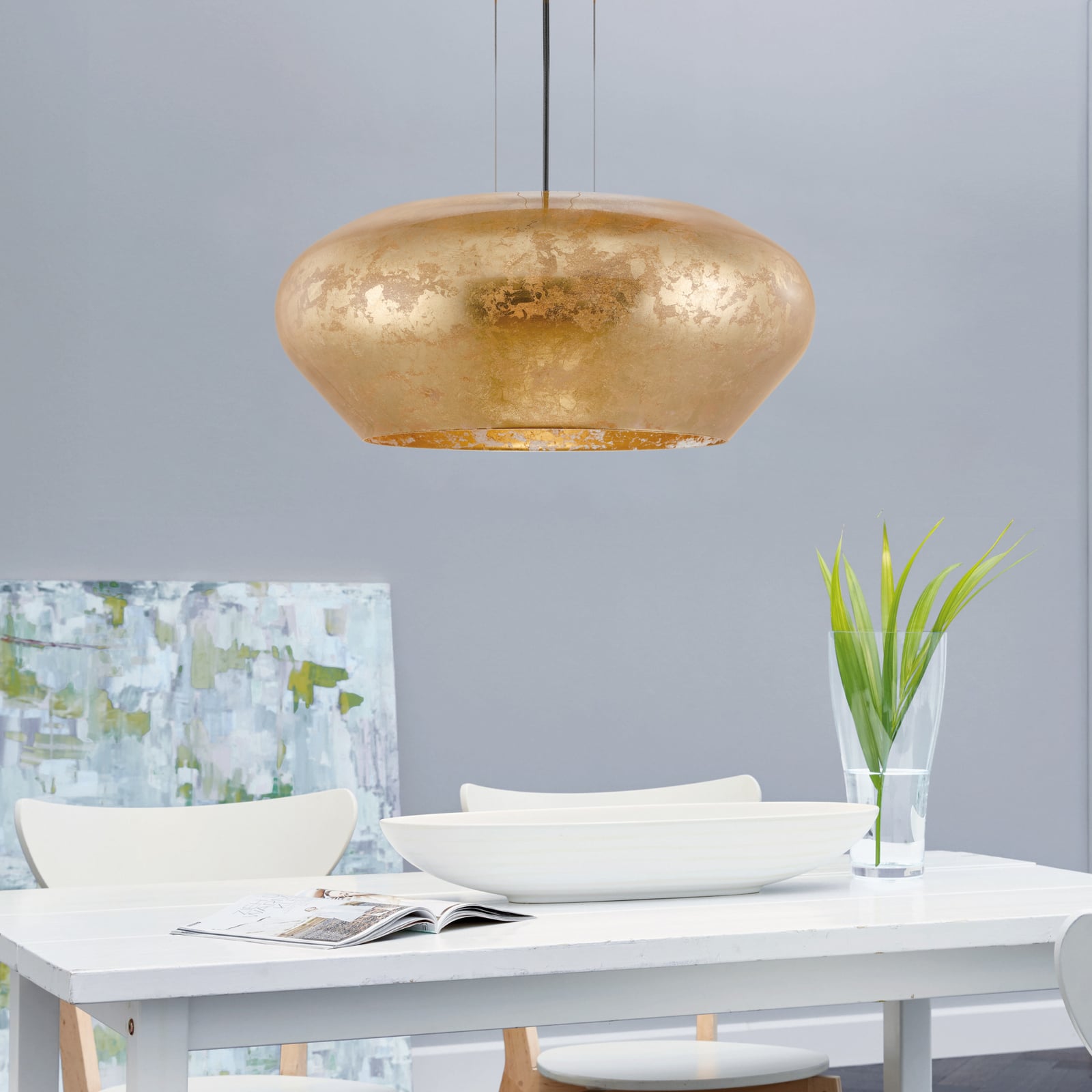 Priorat Hängeleuchte Glas goldfarben - EGLO Stars Of Light