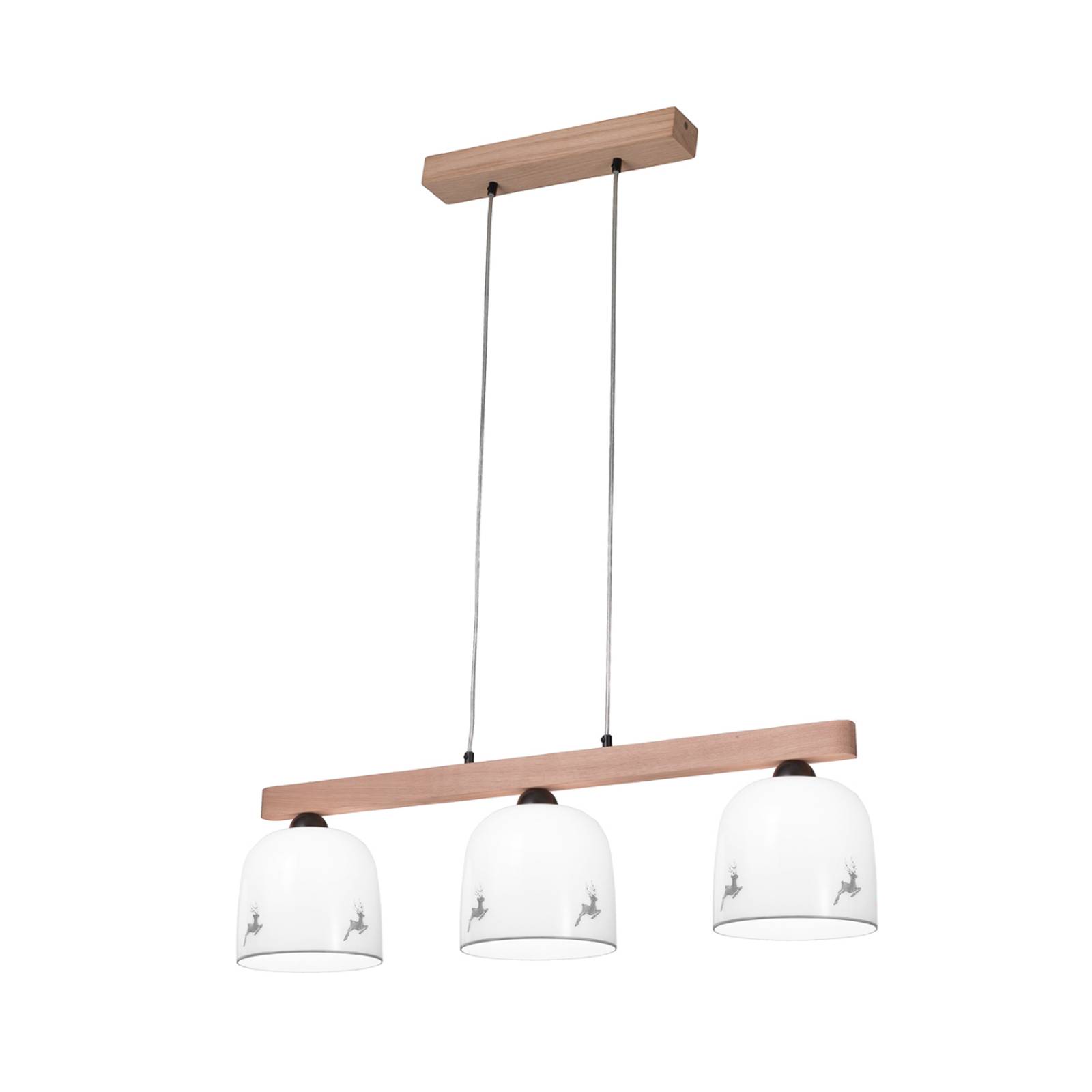 austrolux KOLARZ Suspension Chalet blanc/cerf gris longueur 88 cm