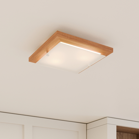 Deckenlampe Kerio, 30x30 cm, kiefer rustikal