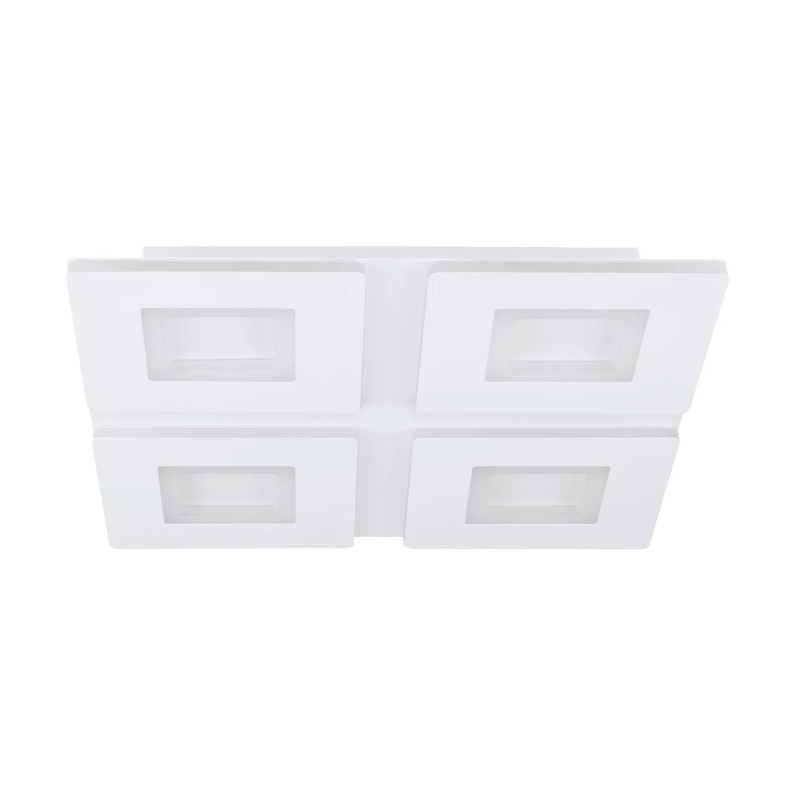 EGLO connect Plafonnier LED Padrogiano-Z 4 lampes, 45 x 45 cm
