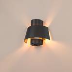 SLV Photoni vegglampe, svart, aluminium, bredde 25 cm